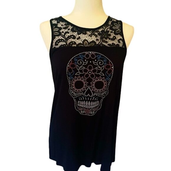 NWOT Disney Parks Coco Skull Tank Top - Women’s XS - Day of the Dead / Halloween - Picture 1 of 14